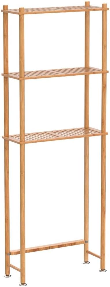 Bamboo Freestanding Over Toilet Shelf