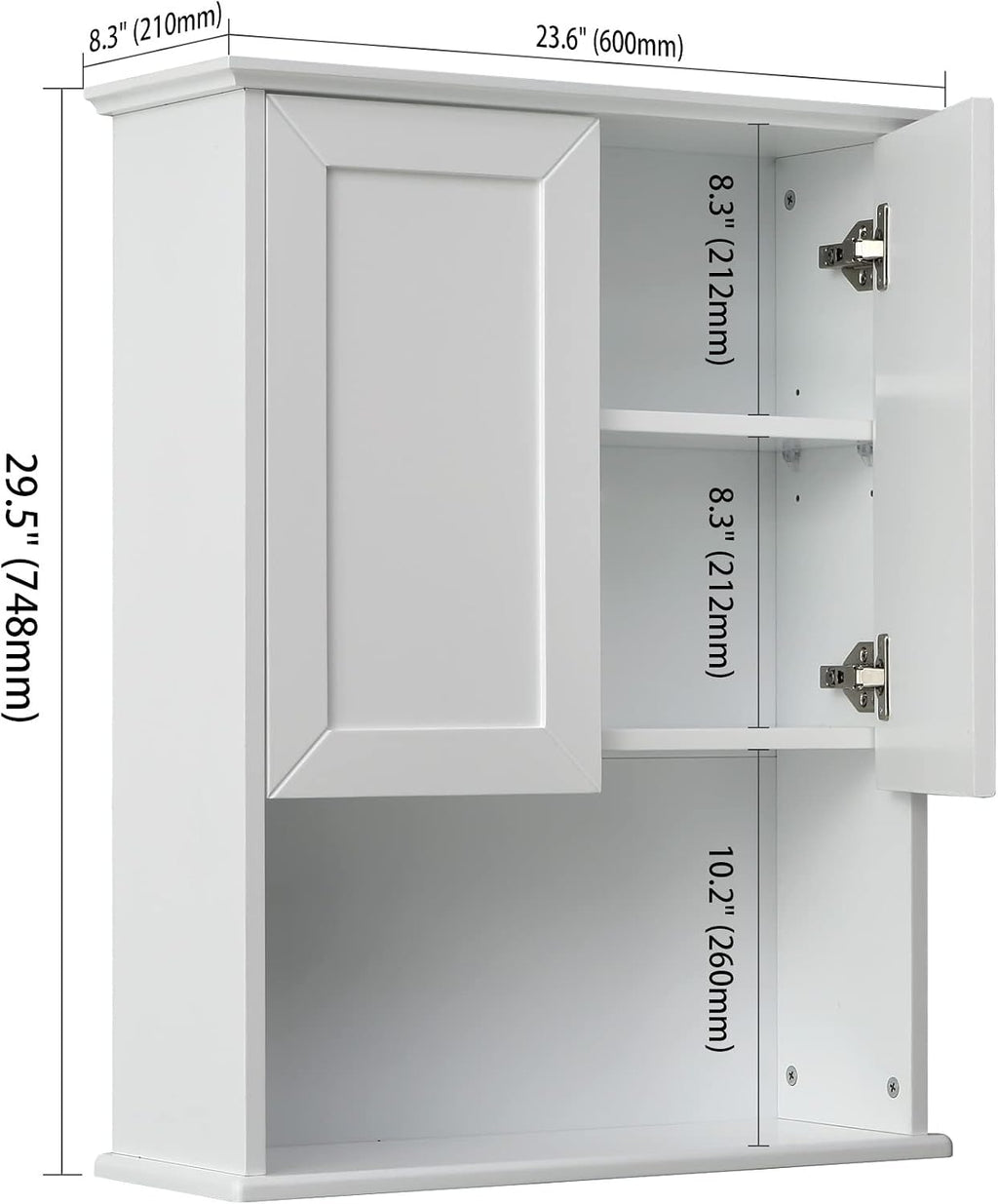 Wall Medicine Cabinet Over Toilet Storage