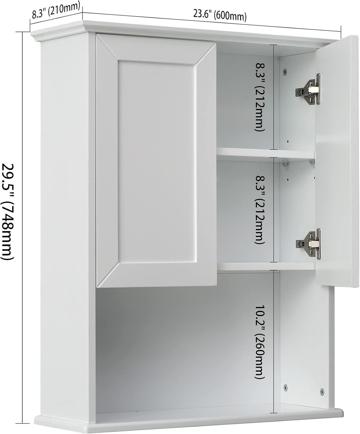 Wall Medicine Cabinet Over Toilet Storage