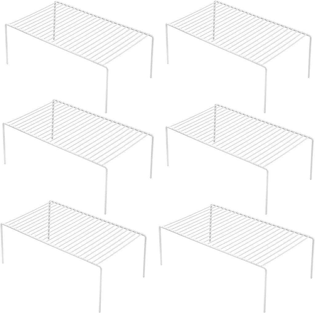 Metal Wire Cabinet Storage Shelf Set of 6