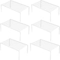 Metal Wire Cabinet Storage Shelf Set of 6
