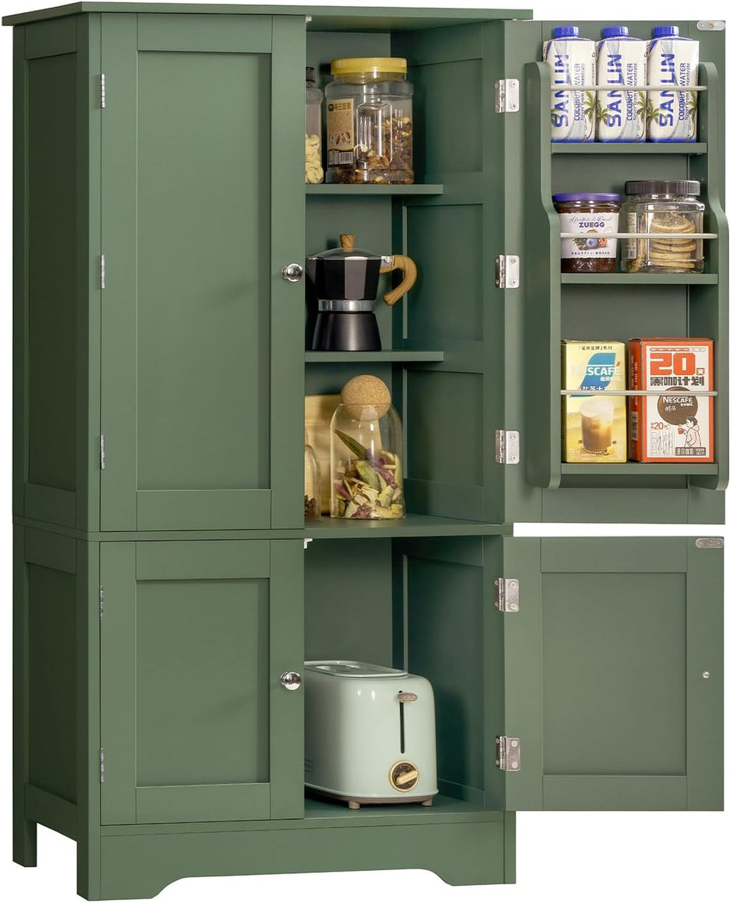 4 Doors Freestanding Kitchen Storage Cabinet