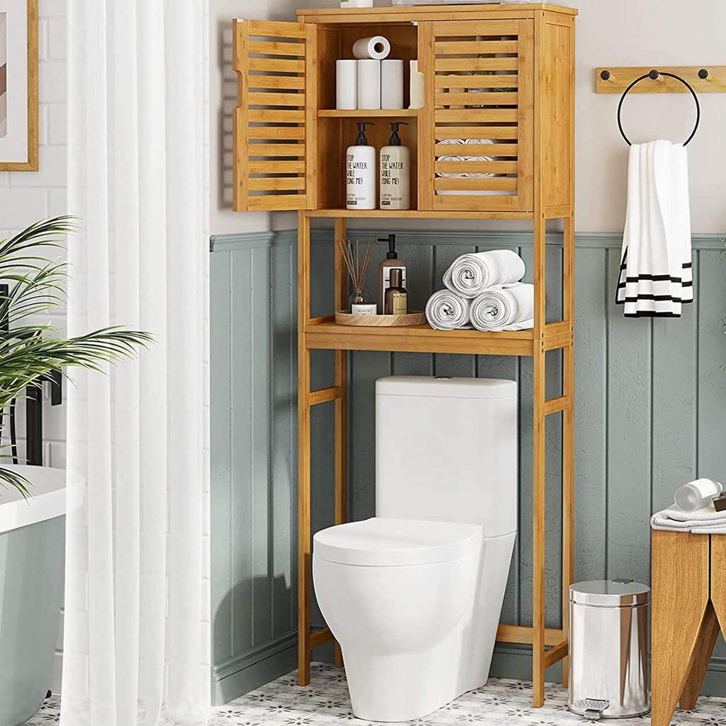 Bamboo Freestanding Over Toilet Cabinet