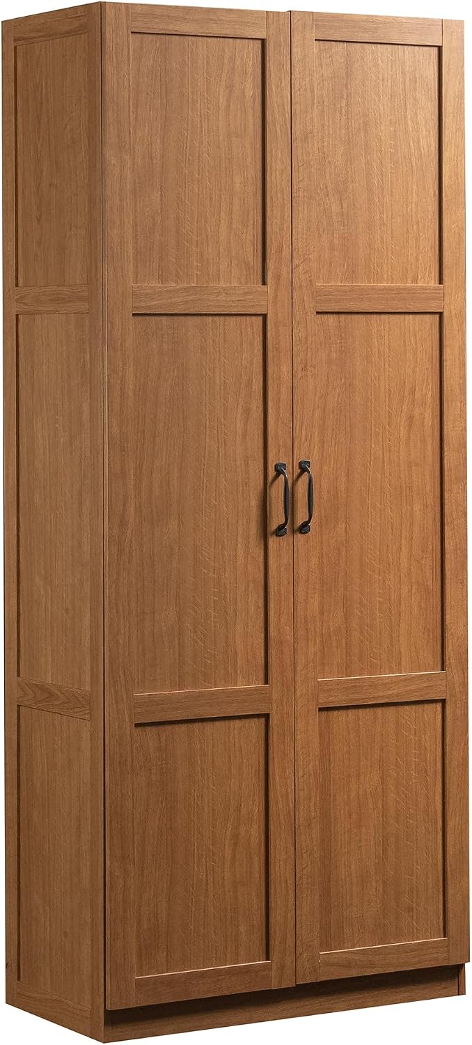 Sauder Pantry Storage Cabinet, Highland Oak