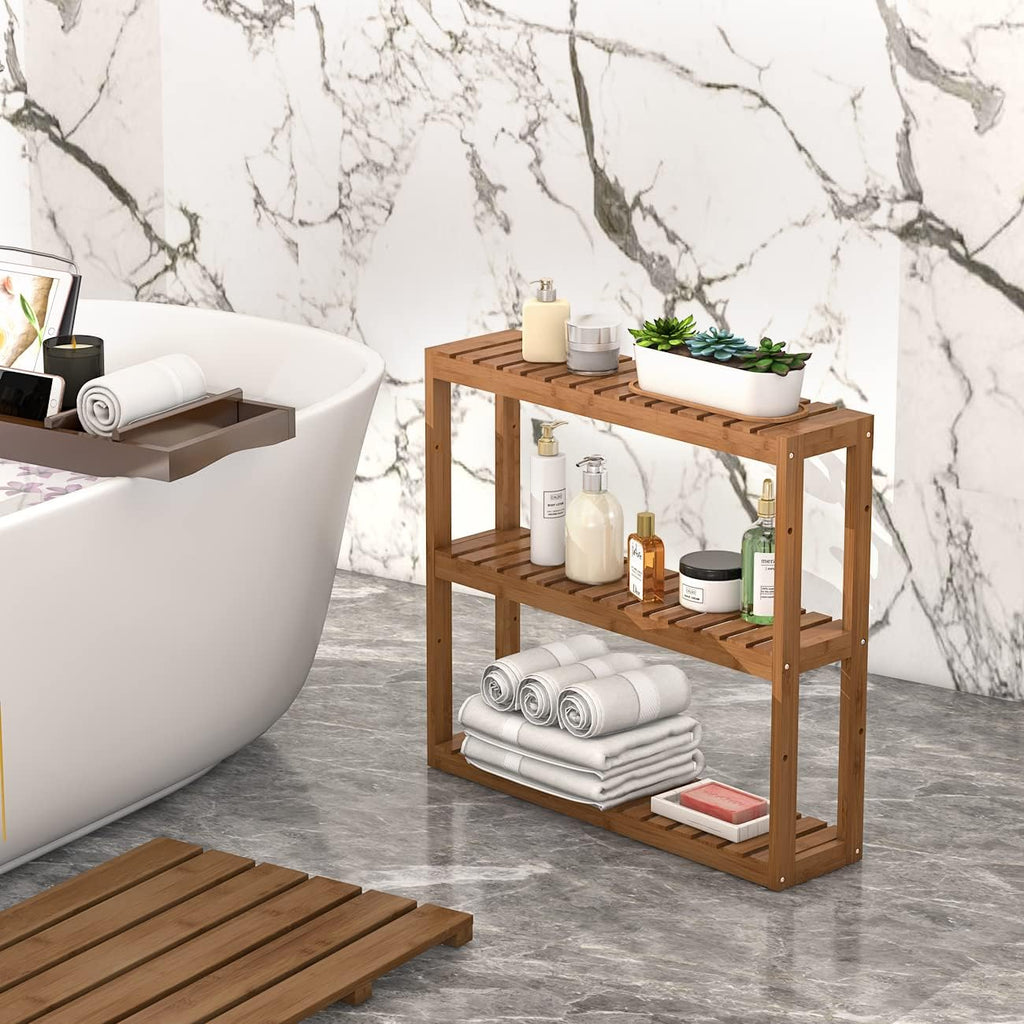 Bamboo Over Toilet Storage Shelf