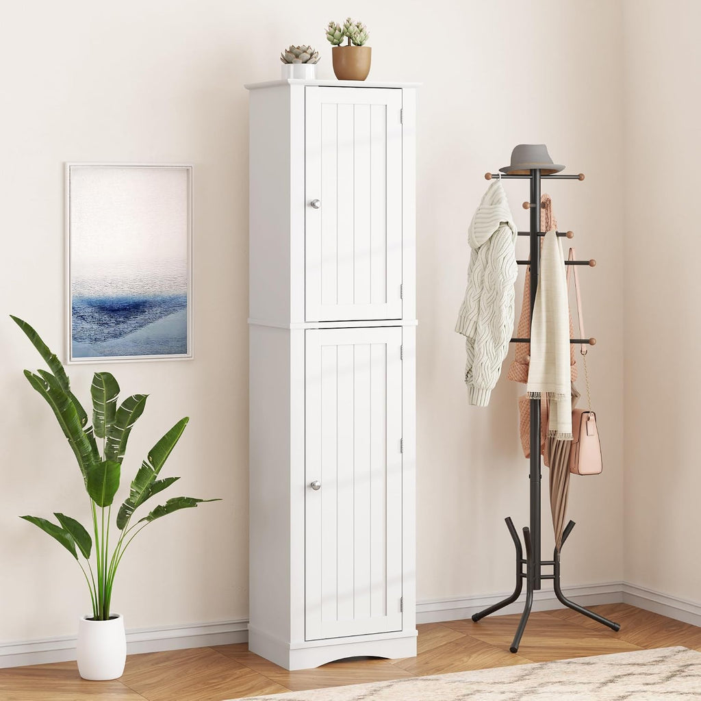 Freestanding Tall Storage Cabinet with Door