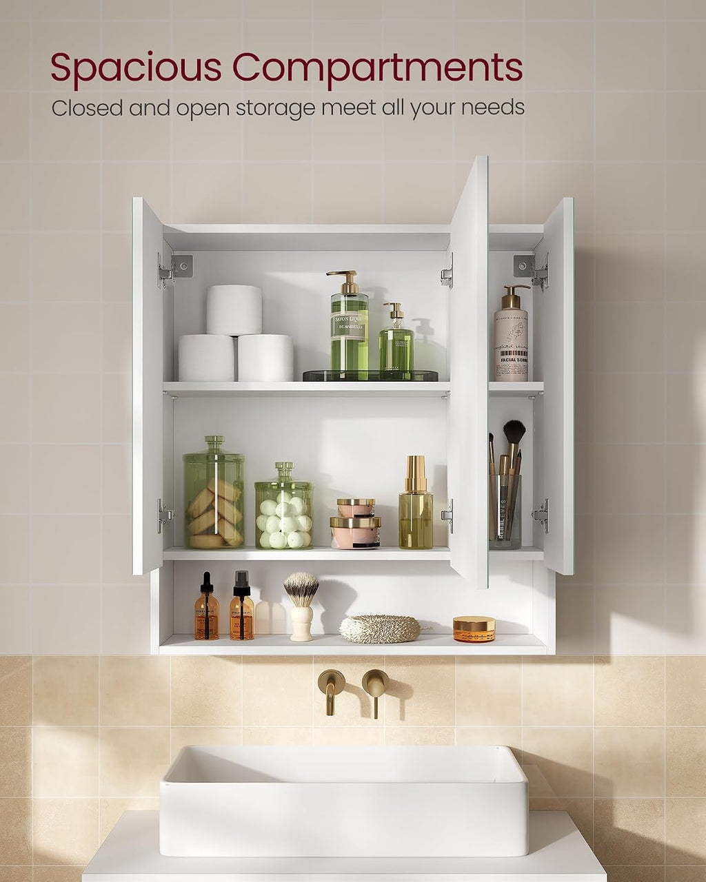 White Mirror Medicine Cabinet