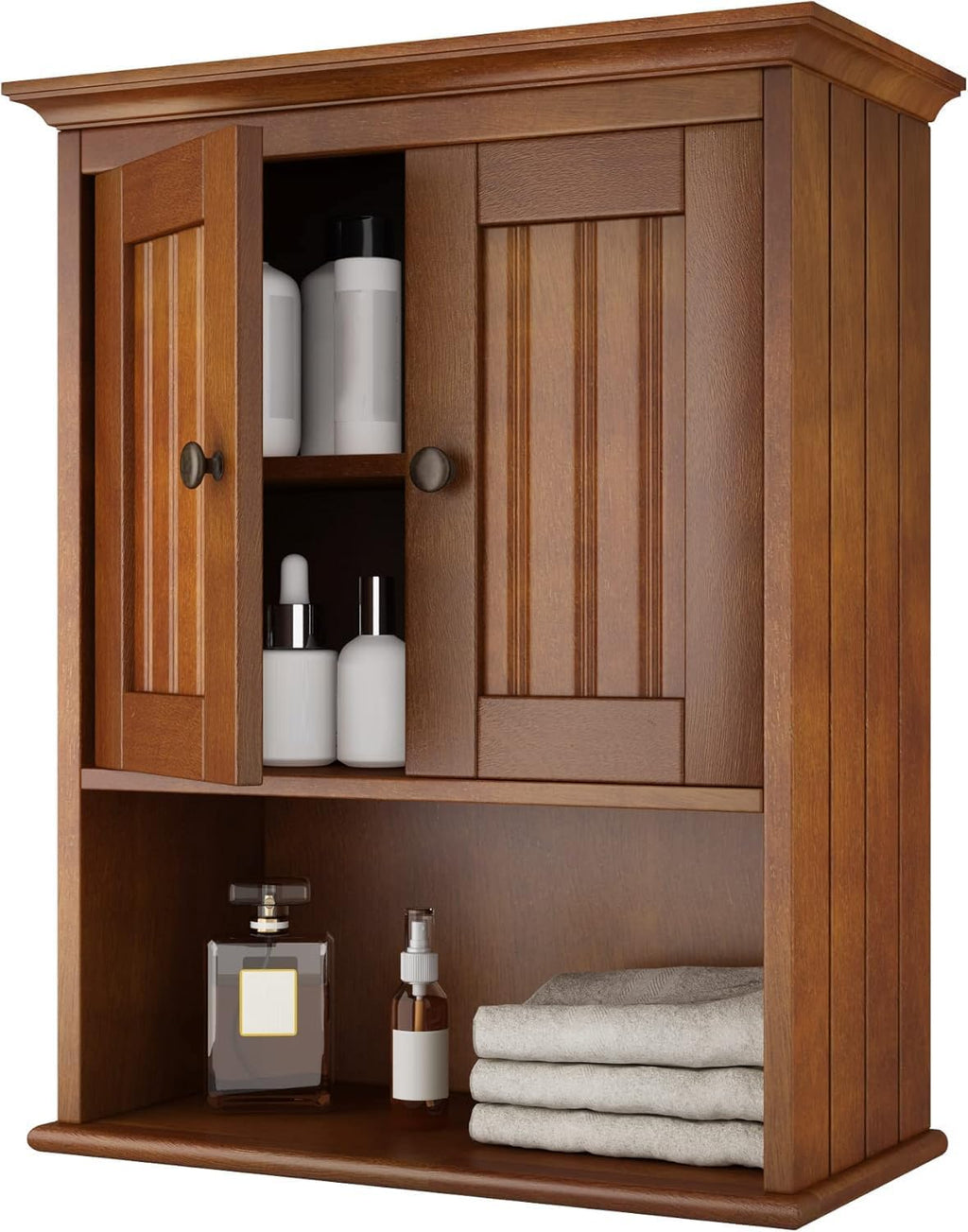 Wood Wall Mounted Bathroom Medicine Cabinet