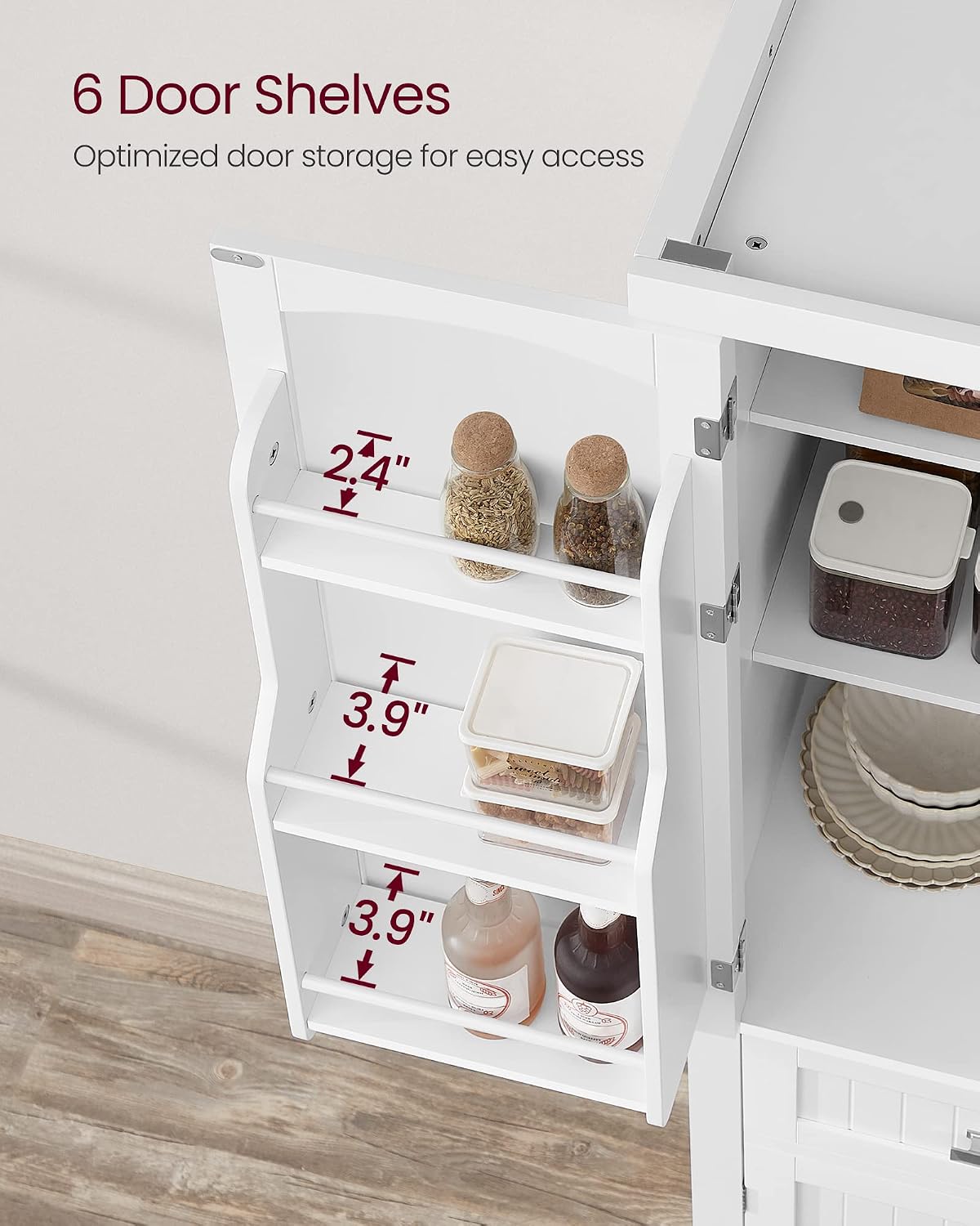 71.7" Tall Pantry Cabinet with Drawer