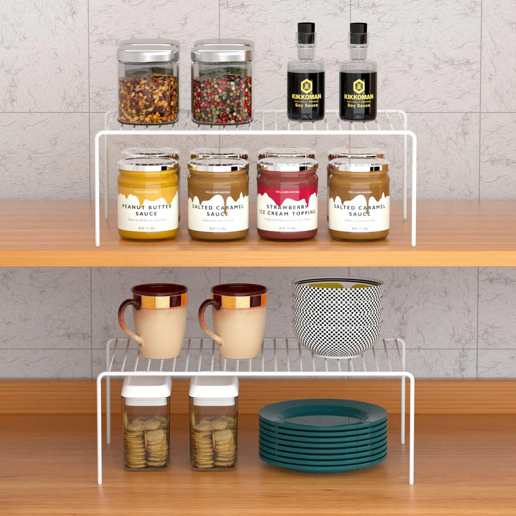 Metal Wire Cabinet Storage Shelf Set of 6