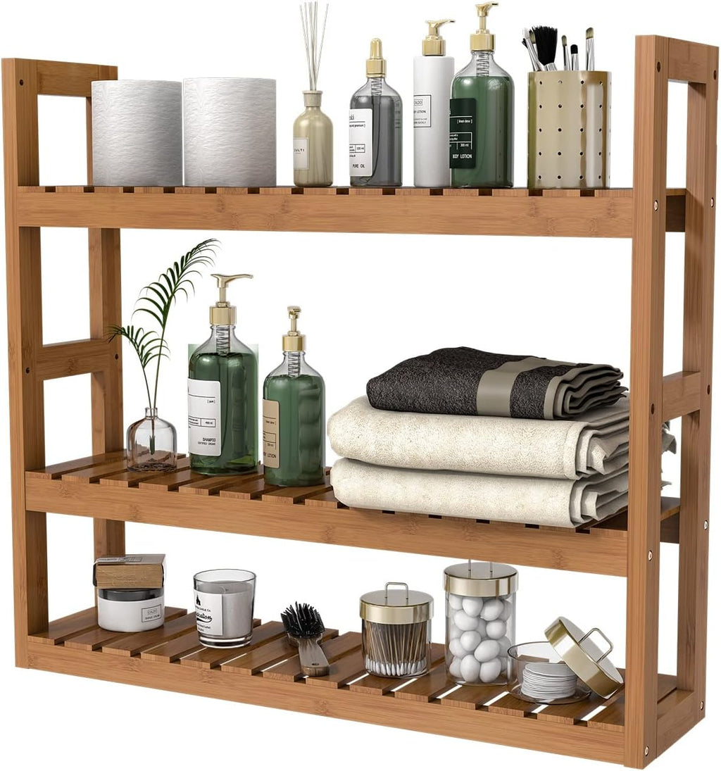 Bamboo Over Toilet Storage Shelf
