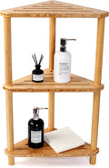 Bamboo Freestanding Shower Corner Shelf