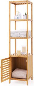 Bamboo Freestanding Bathroom Storage Rack