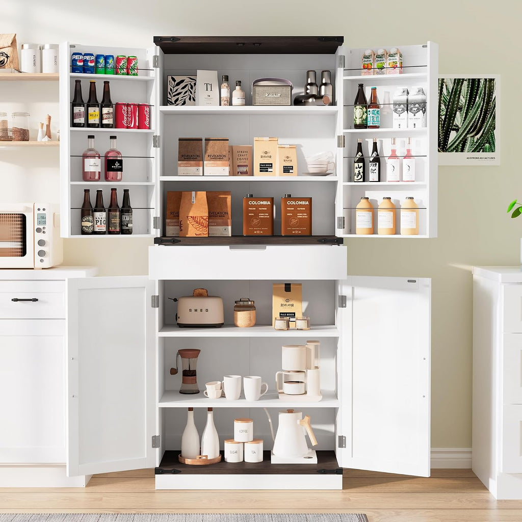 72" Pantry Cabinet with Barn Doors