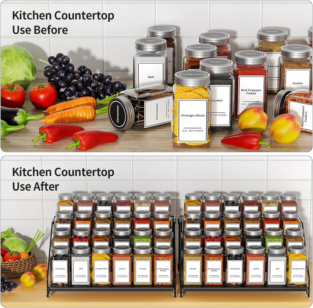 Metal Countertop Spice Rack Organizer