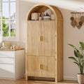 71" Arched Pantry Storage Cabinet