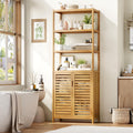 Bamboo Freestanding Tall Bathroom Cabinet