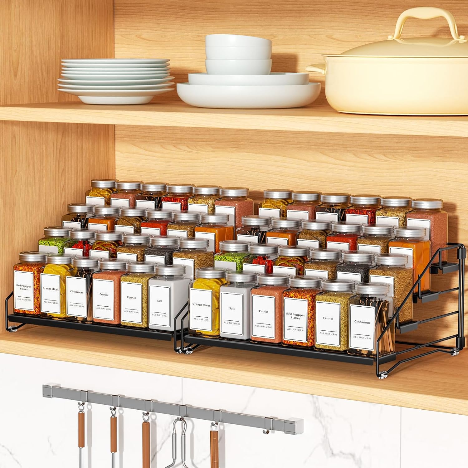 Metal Countertop Spice Rack Organizer