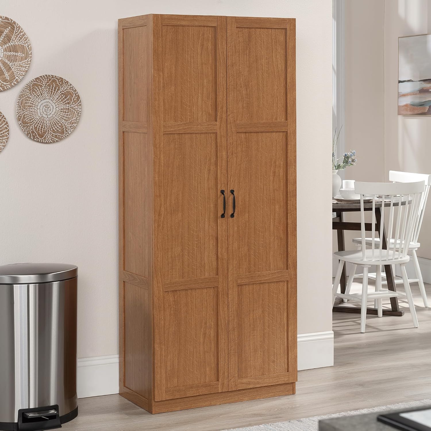 Sauder Pantry Storage Cabinet, Highland Oak