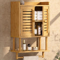 Bamboo Wall Mount Over Toilet Cabinet
