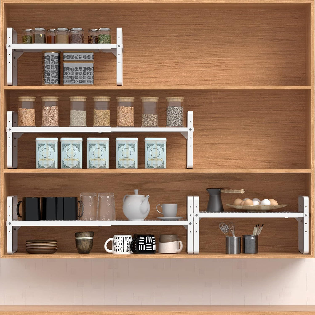 Expandable Metal Stackable Storage Shelf