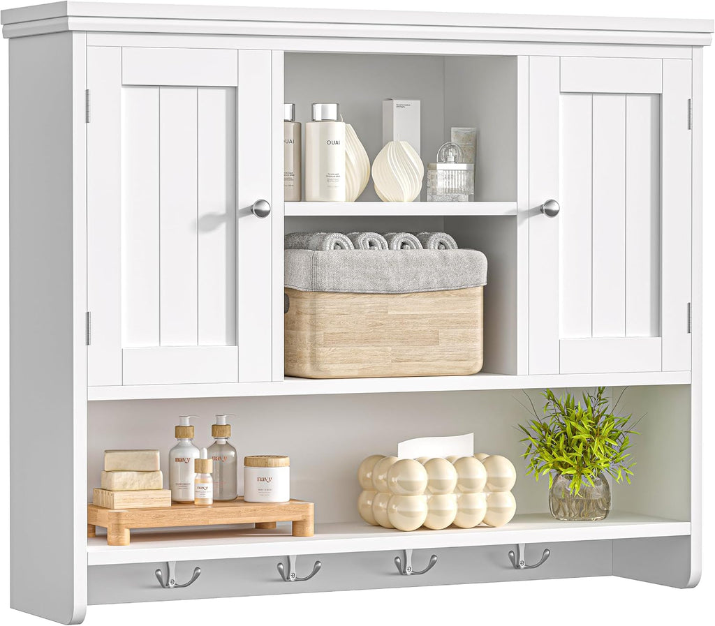 Wood Over Toilet Bathroom Wall Cabinet