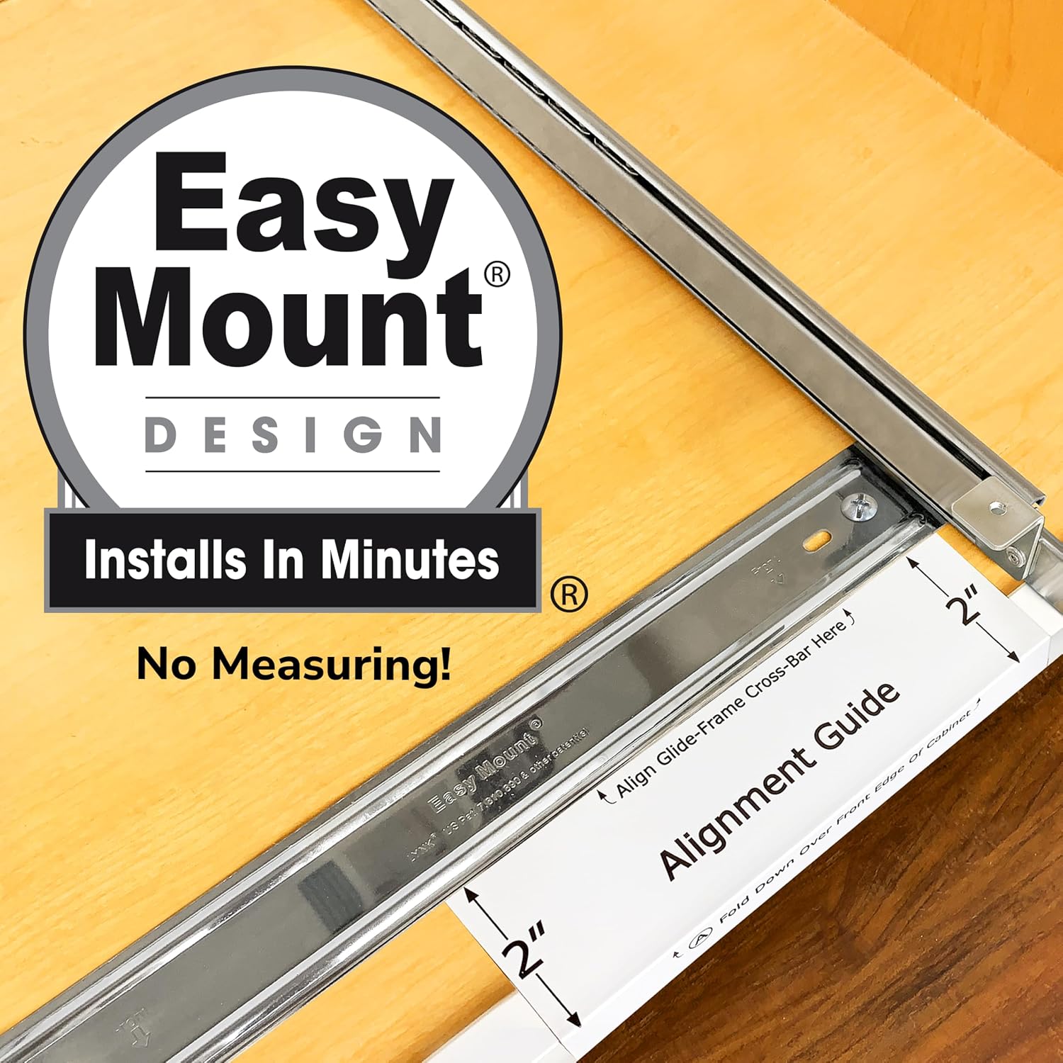2 Tier Slide Out Cabinet Spice Rack