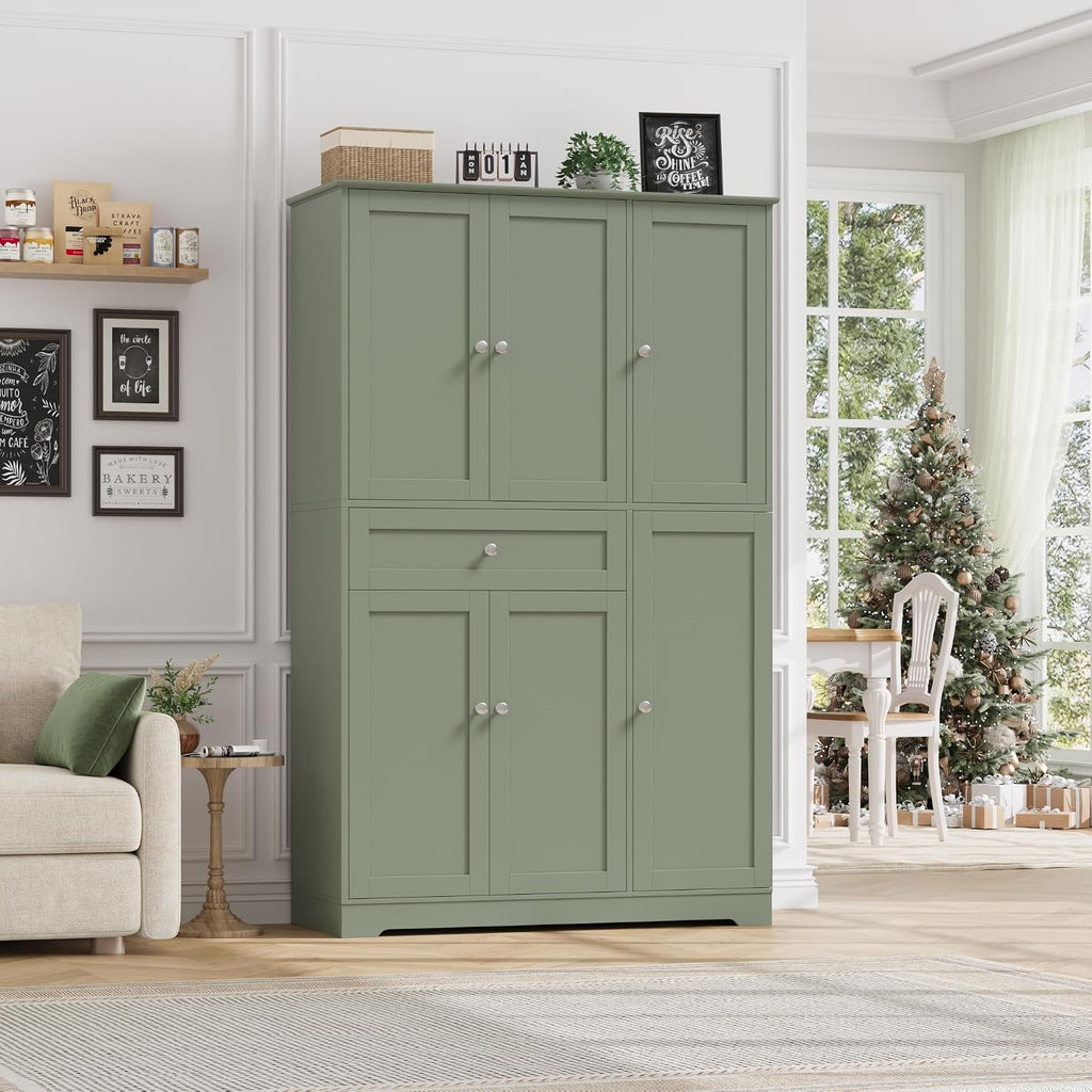 68" Tall Pantry Cabinet with Drawer & Doors