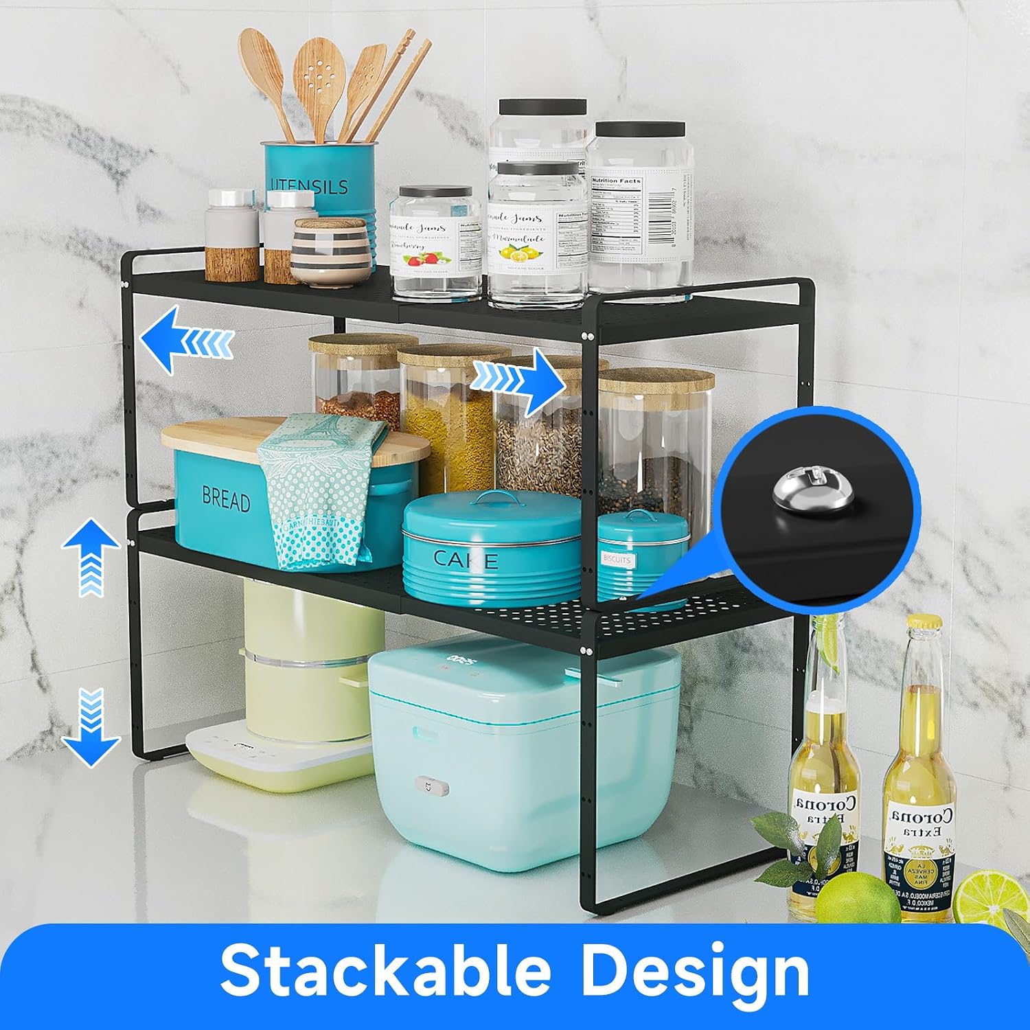 Expandable Countertop Spice Storage Rack