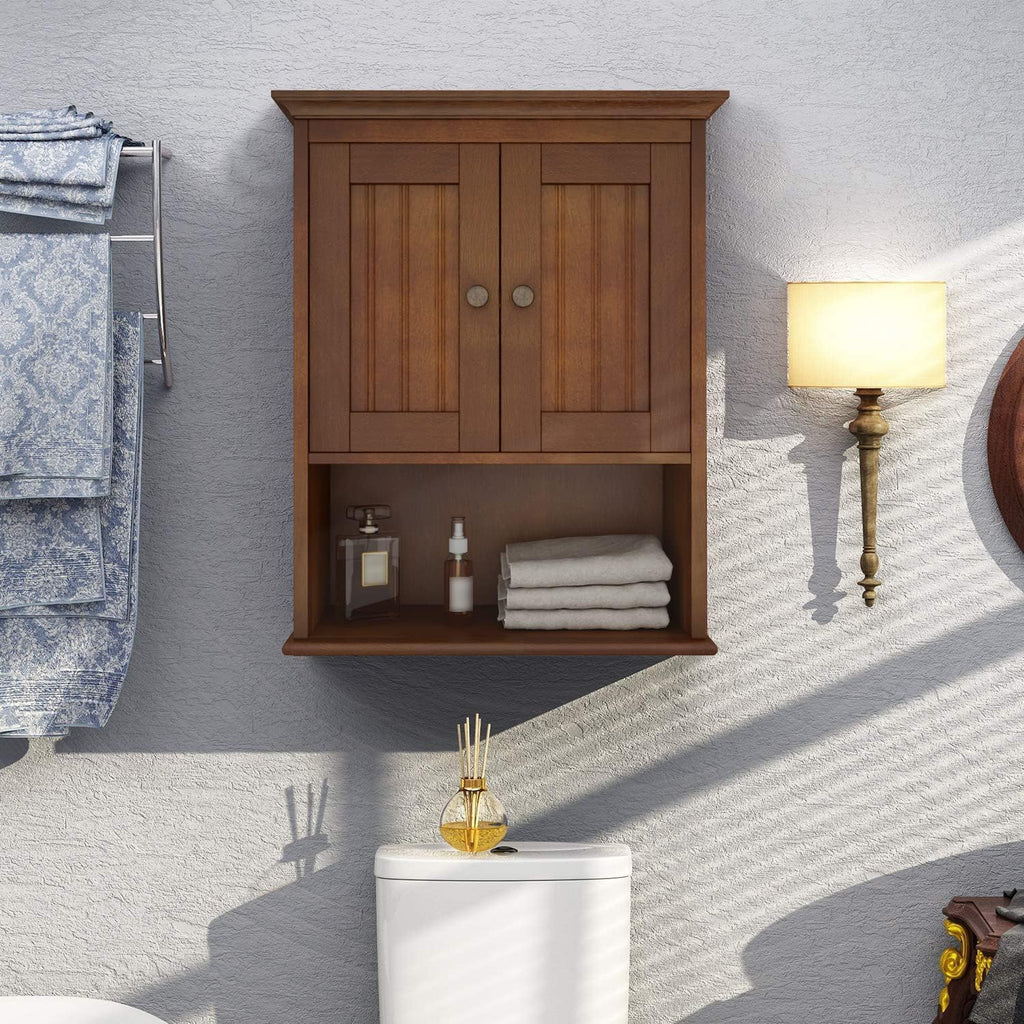 Wood Wall Mounted Bathroom Medicine Cabinet