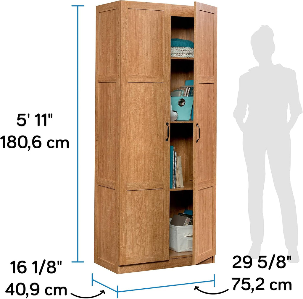 Sauder Pantry Storage Cabinet, Highland Oak