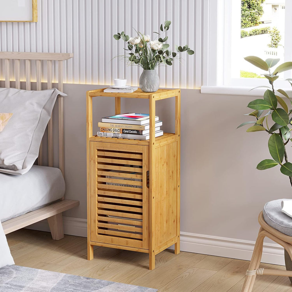 Bamboo Freestanding Bathroom Storage Cabinet