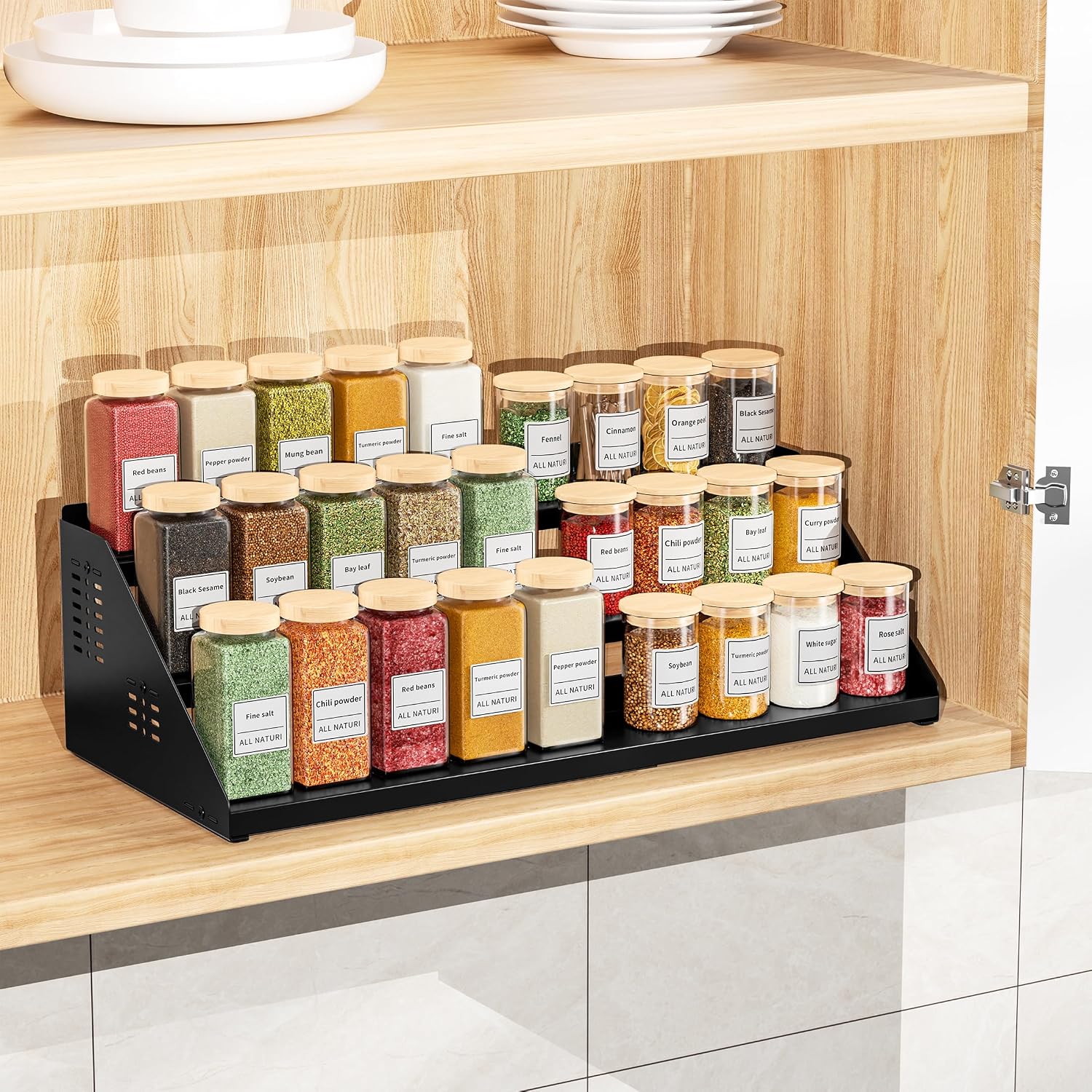 Metal Expandable Countertop Spice Rack